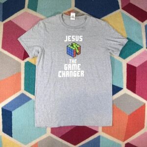 Jesus the Game Changer N64 parody T-shirt Size Small